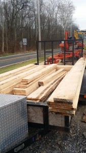 Small load of Hemlock we milled for a customer at our site.